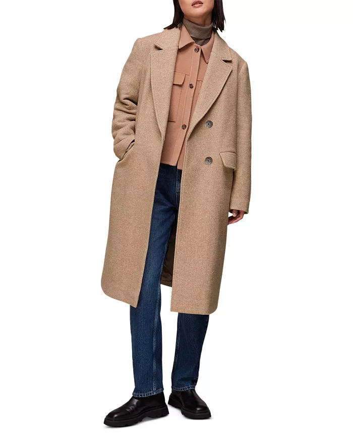 Herringbone Notched Collar Coat | Bloomingdale's (US)