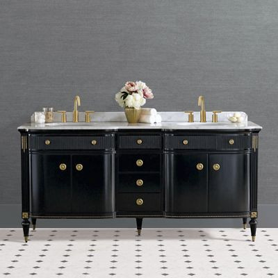 Regency Bow Front 72" Double Bath Vanity | Frontgate