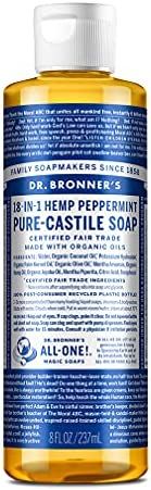 Amazon.com : Dr. Bronner’s - Pure-Castile Liquid Soap (Peppermint, 8 ounce) - Made with Organic... | Amazon (US)