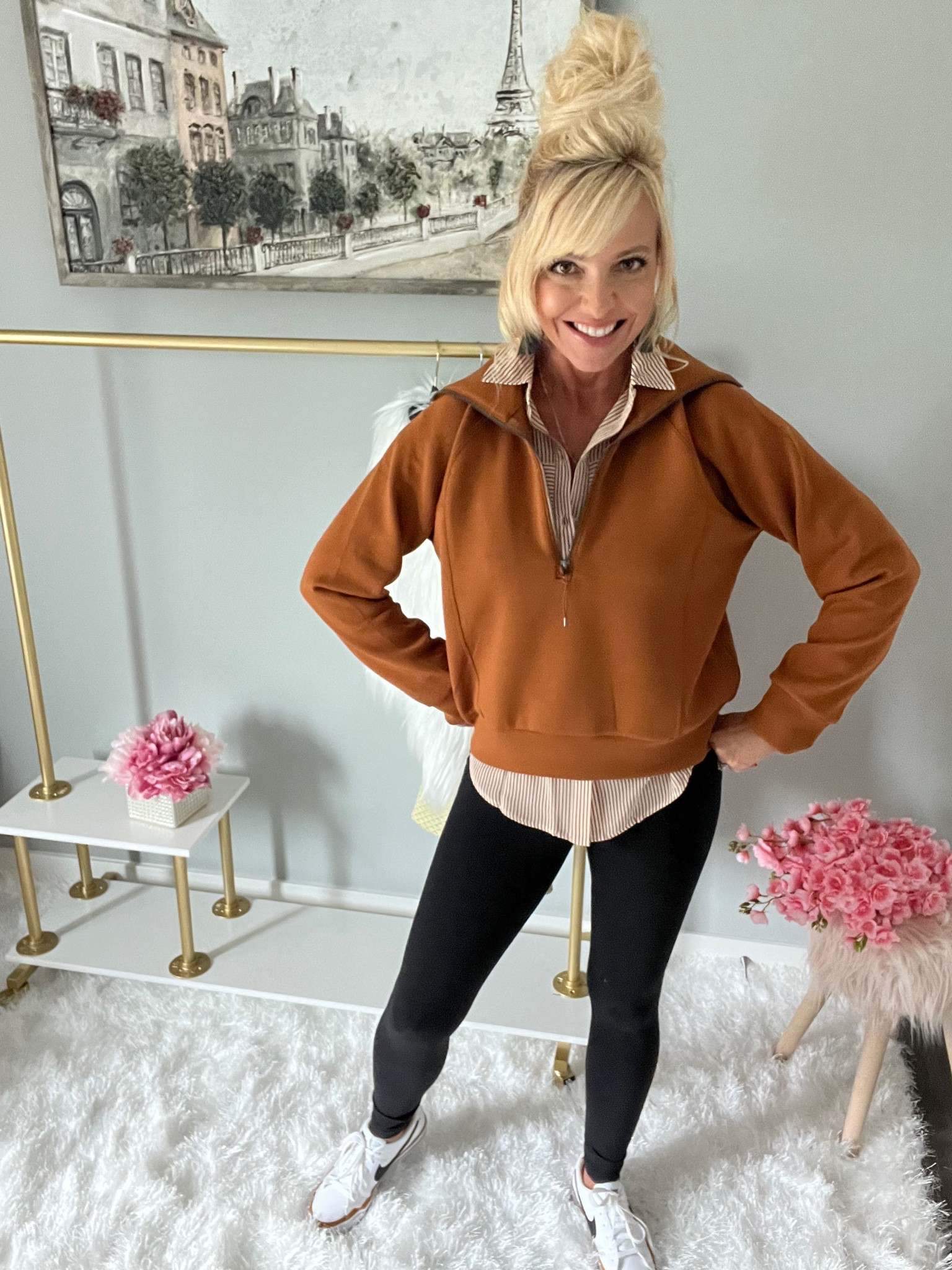 Love this look #fallfashion #spanx #casualchic use code CLOUDNINEXSPANX for 10% off at Spanx 

#LTKstyletip #LTKover40 #LTKfindsunder100