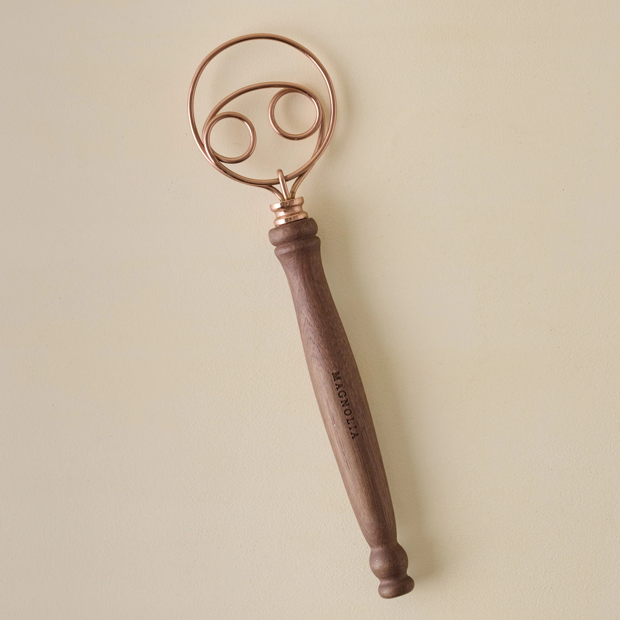 Vintage-Inspired Walnut + Copper Dough Whisk | Magnolia