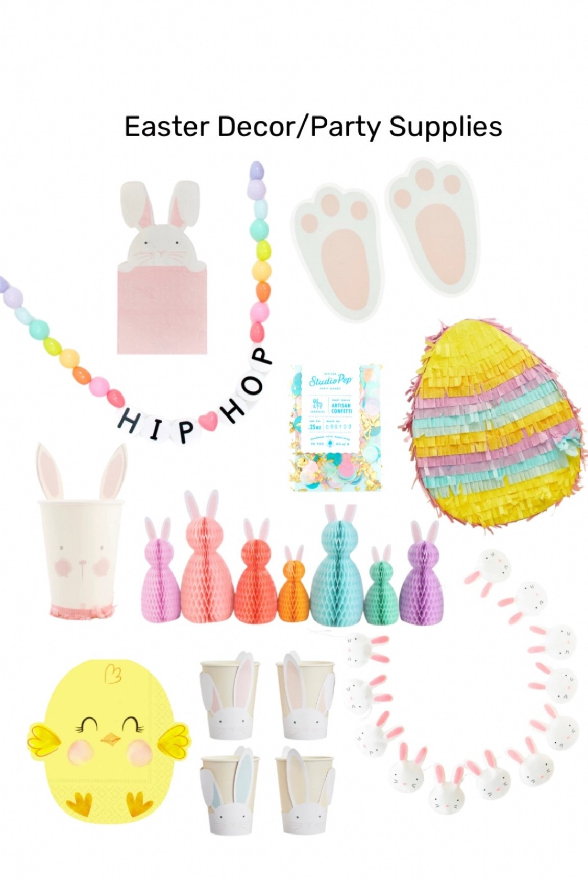 Easter decor. Easter party supplies. Easter party. Easter party for kids. Easter banner. Easter pinata. Easter paper goods. 

#LTKfamily #LTKparties #LTKkids 

#LTKmomlife #LTKSeasonal #LTKKids
