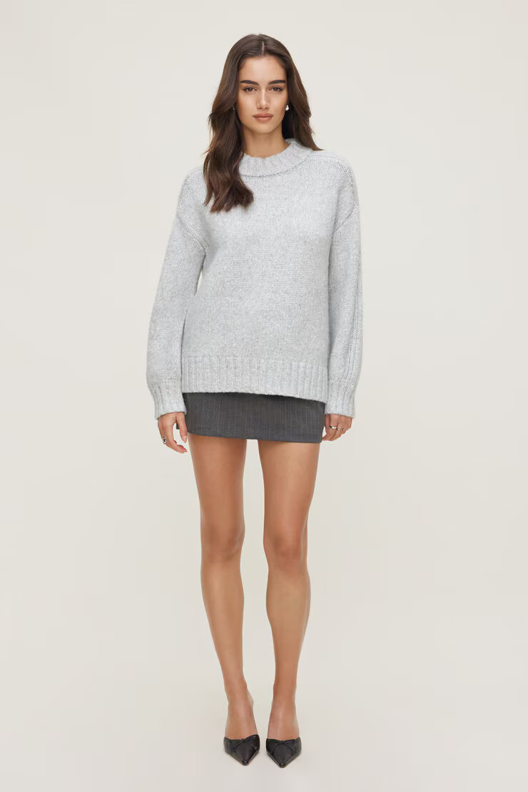 Mabel Chunky Crewneck Sweater | Dynamite Clothing