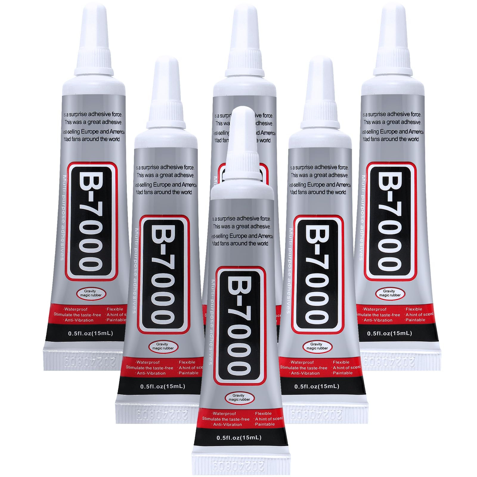 6PCS Jewelry Glue - 15ML/0.5fl oz Clear DIY Craft Glue for Rhinestones, Waterproof Strong Bond Ad... | Amazon (US)