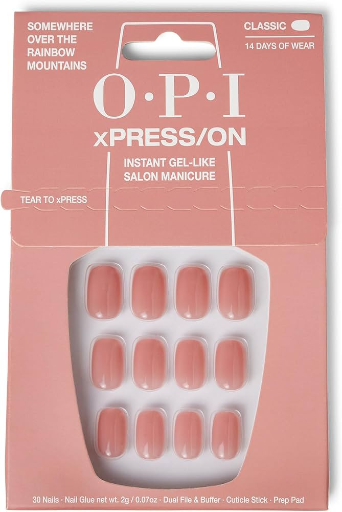 OPI xPRESS/ON Press On Nails, Up to 14 Days of Wear, Gel-Like Salon Manicure, Vegan, Sustainable ... | Amazon (US)