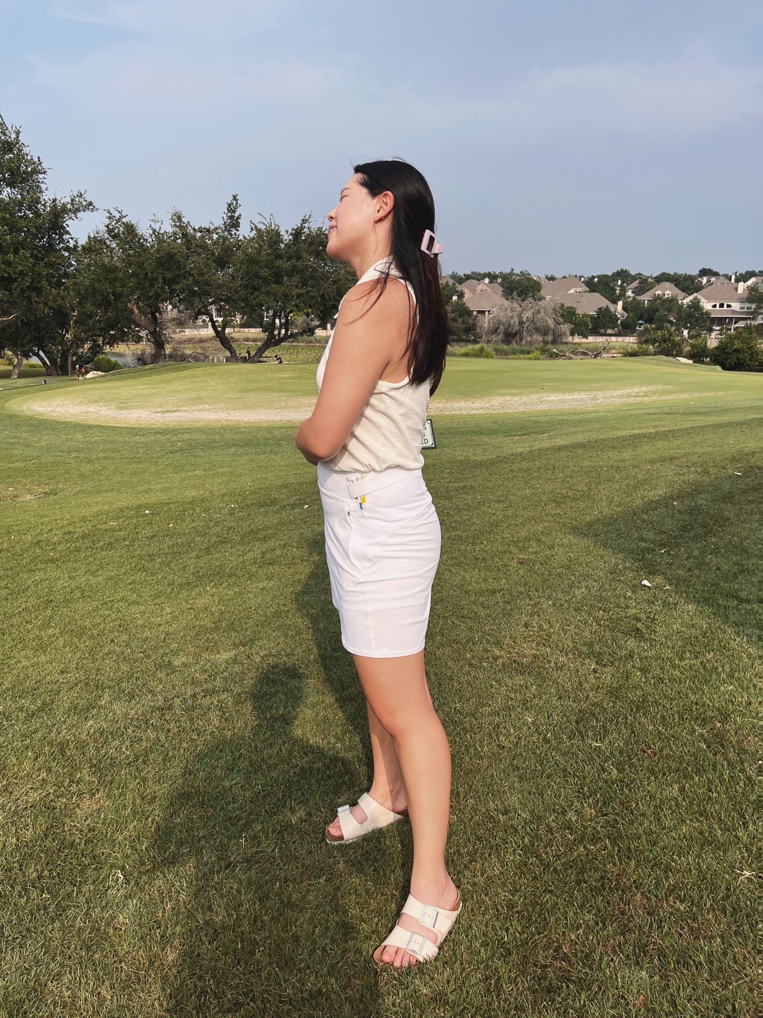 LOVING this lululemon multi pocket golf skirt 🫶🏻 It’s so nice having a compartment for my tees, gloves, and golf balls 🏌🏻‍♀️🏌🏻‍♀️🏌🏻‍♀️ 

#LTKFind #LTKunder100 #LTKfit