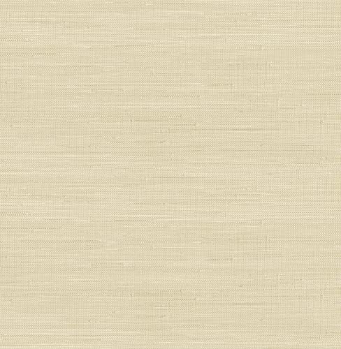 NuWallpaper x Society Social Classic Faux Grasscloth Peel and Stick Wallpaper, Wheat | Amazon (US)