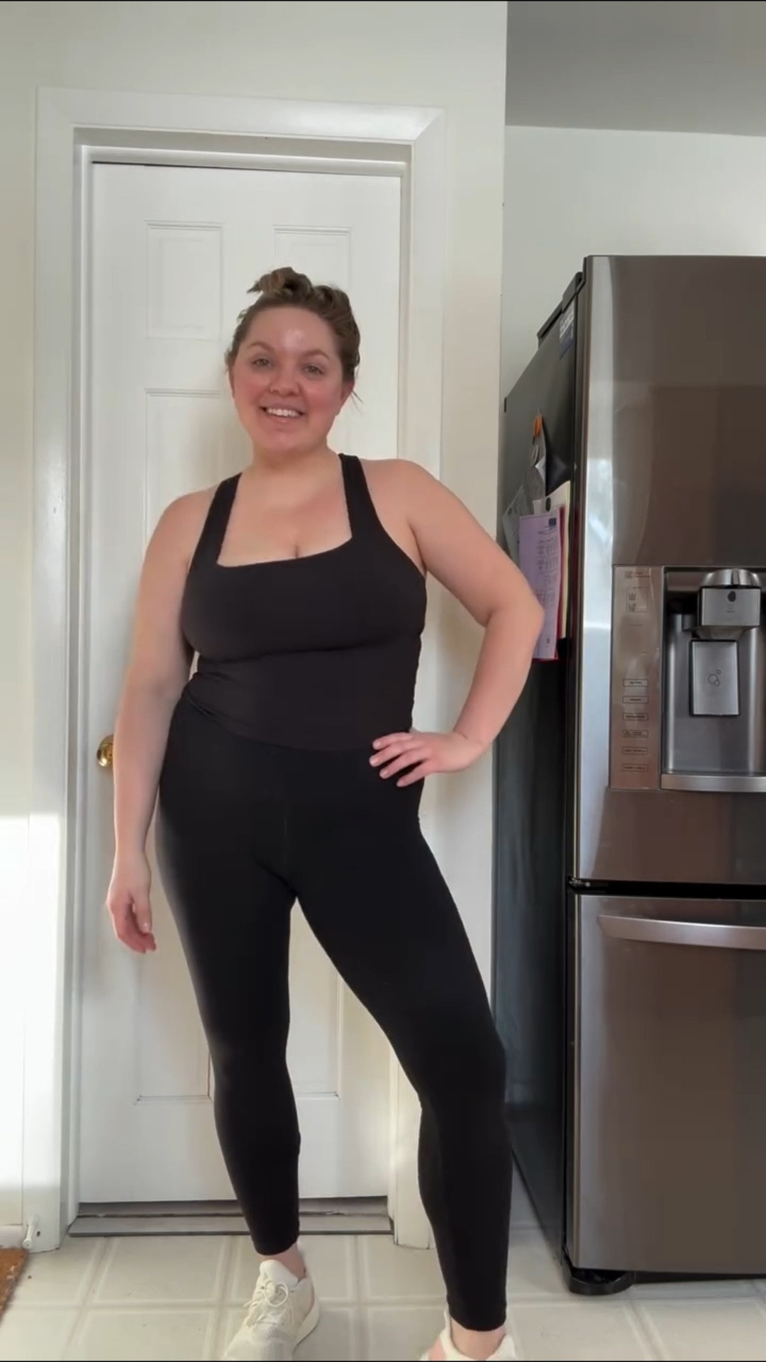 As someone who pretty body neutral / body positive, the way that my postpartum body has been having a negative affect on my mental state has really thrown me for a loop. I’ve worked really hard to have this positive mindset, but lately I’ve been getting back into ancient thought patterns that just don’t serve me. So, I’m trying really hard to work through those things. 

One thing I’ve been trying to do, which is harder in the winter with freezing temps, is practice not hiding from my body. It’s so easy to burry myself in sweats Adam Sandler style every day. But the more that I “face myself” the easier it is to accept and love myself where I’m at. Vs the imagine that I have in my mind. 

If you’re interested in shopping the fit :

Comment SHOP below to receive a DM with the link to this post on my LTK ⬇ https://liketk.it/5N9SX #ltkfitnessgoals #ltkmorningroutine #ltkactive