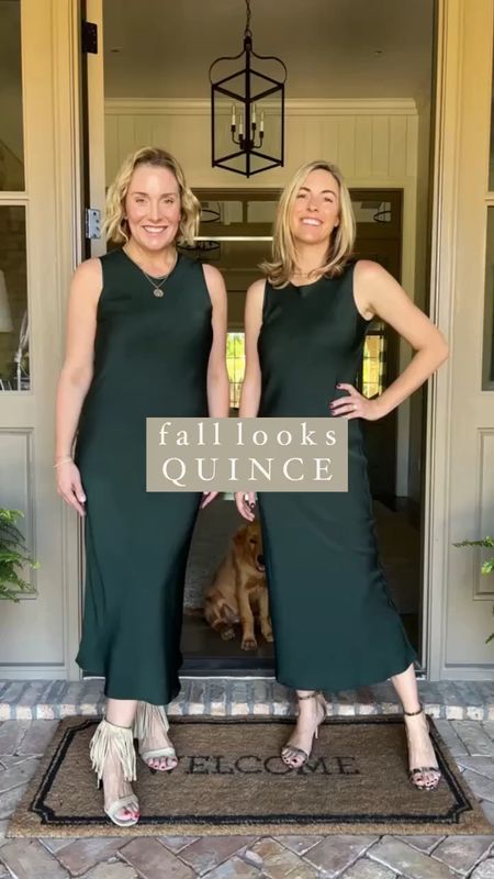 Fall Quince try on- so many beautiful pieces and colors. Main takeaway- the sweaters were all perfection! Many of them Jenni Kayne dupes at a fraction of the price. The silk skirt and cashmere sweater combo was also stunning, as well as the silk tank dress. 🙌🏼 All pieces true to size. 





Thanksgiving outfit
Fall outfit
Cashmere sweater
Silk skirt
Silk dress
Jenni Kayne dupe
Family photo outfit 
Jeans
Boots


#LTKstyletip #LTKSeasonal #LTKover40