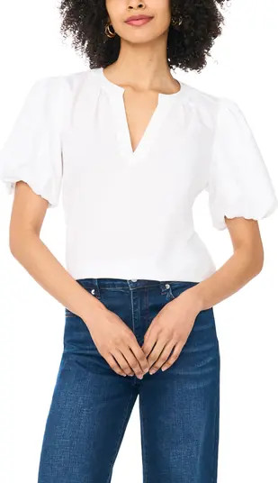 Organdy Puff Sleeve Top | Nordstrom