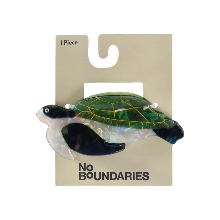 No Boundaries Turtle Hair Claw Clip, Women's | Walmart (US)