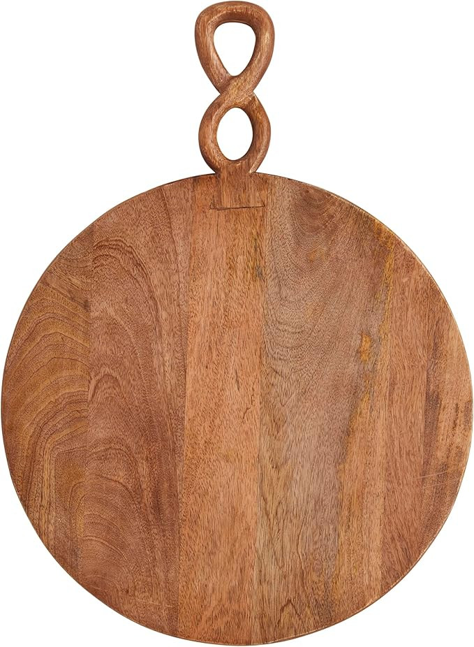 Mud Pie Large Twisted Round Board; 25 1/2" x 18" | Amazon (US)