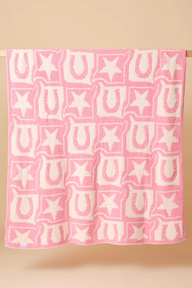 Make Me Believe Pink Western Blanket | Pink Lily