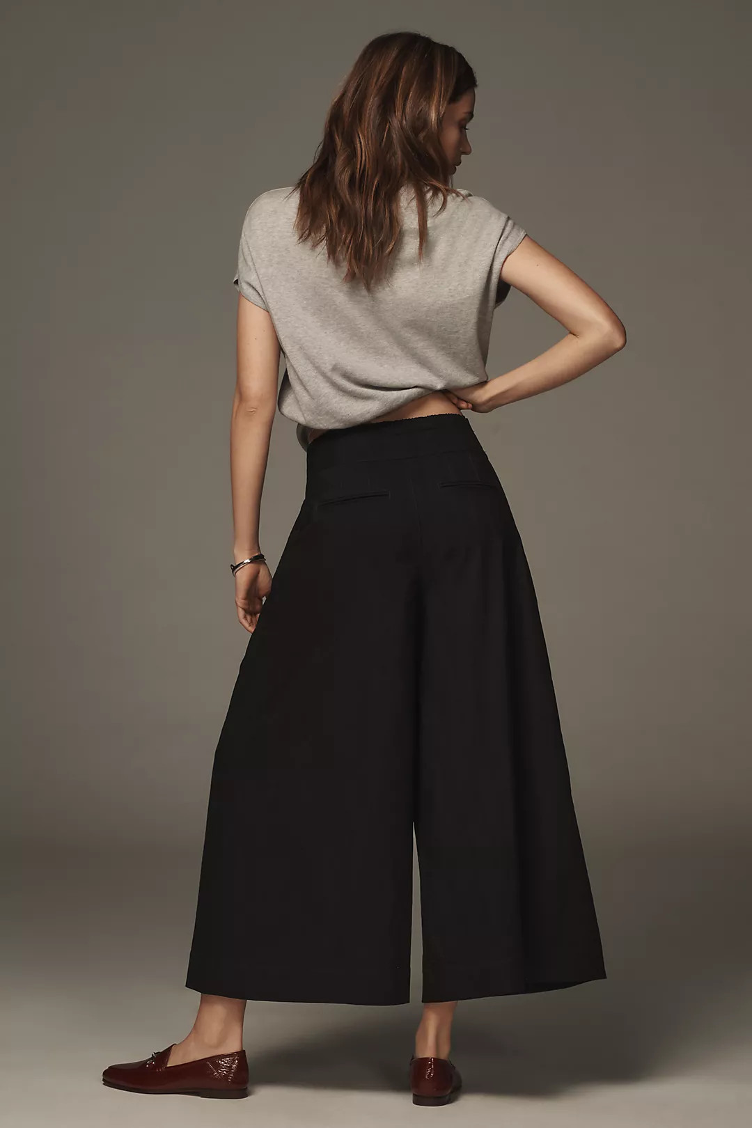 Maeve A-Line Yoke Culotte Trousers | Anthropologie (UK)