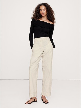 Mid-Rise Barrel-Leg Utility Pant | Banana Republic (US)