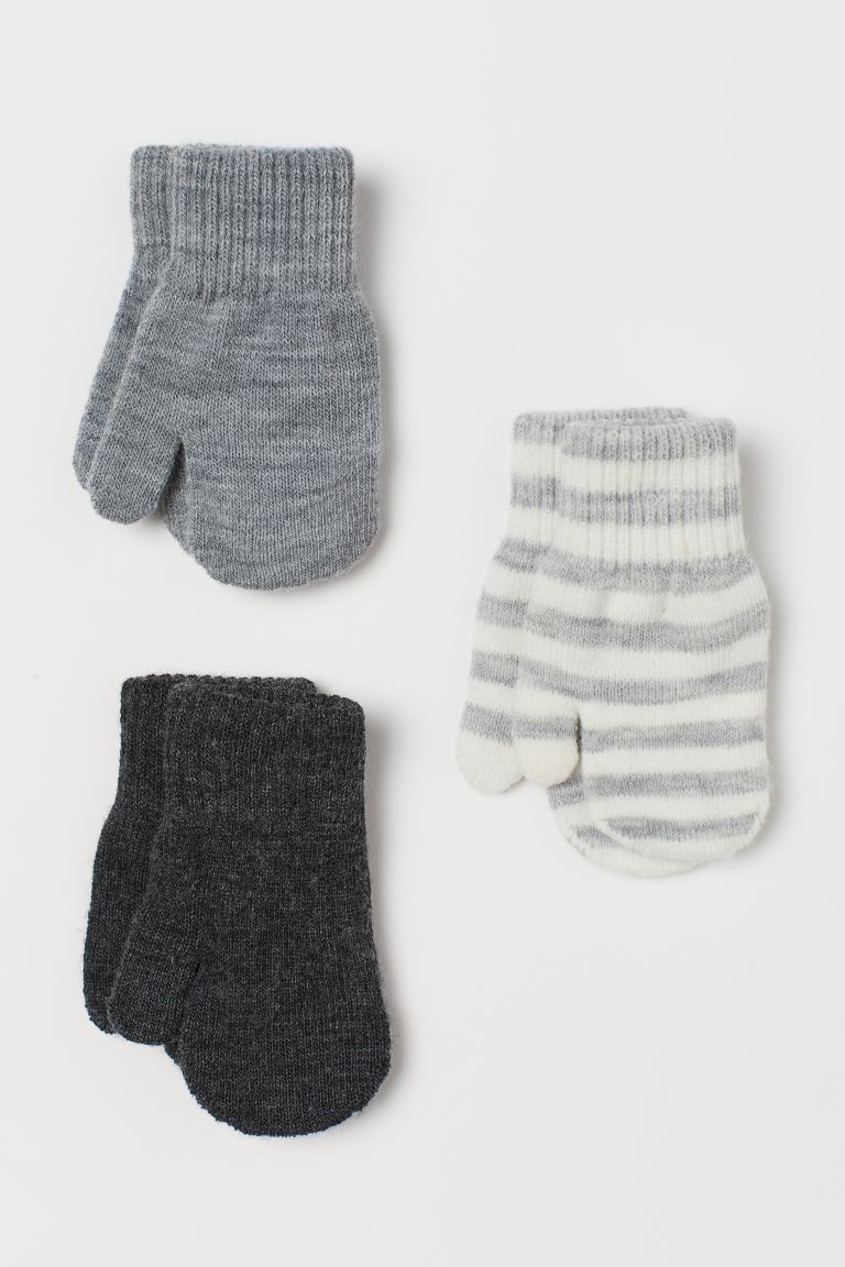 3-pack Mittens | H&M (US + CA)