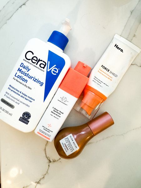 Morning skincare line up