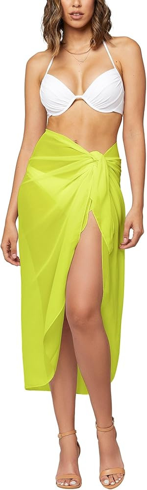 Conceited Women's Swimsuit Cover Up - Summer Cover-up Sarong Skirt Wrap for Beach Swimwear - Avai... | Amazon (US)