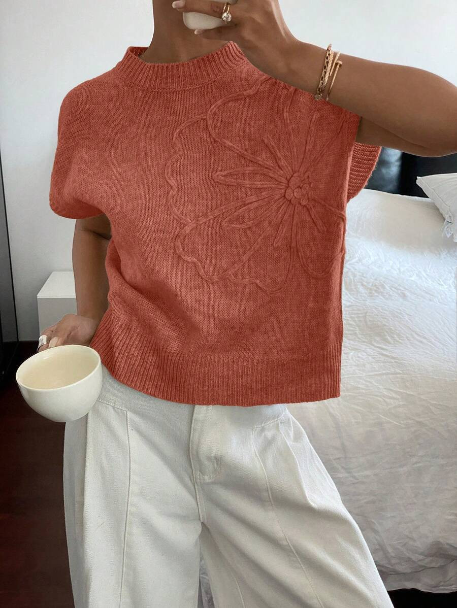 Siren Gaze Women's Casual Solid Color Knit Top For Summer Fall Tops,Knitted Sweater | SHEIN