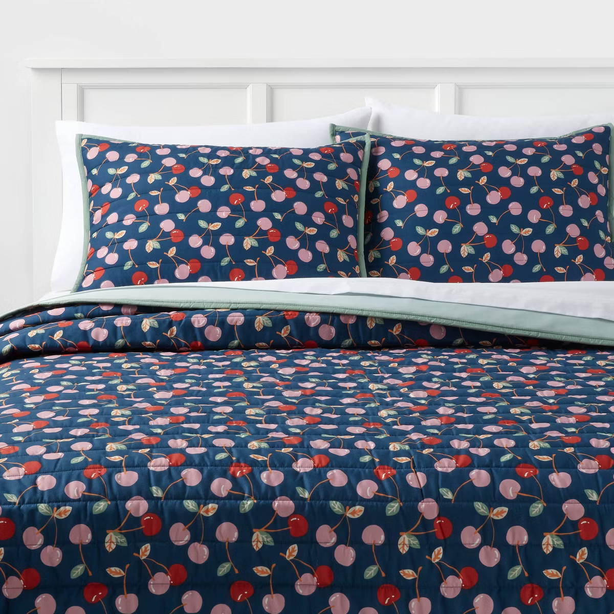 Microfiber Quilt Navy Blue - Room Essentials™ | Target