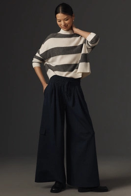 Maeve Wide-Leg Menswear Pants | Anthropologie (US)