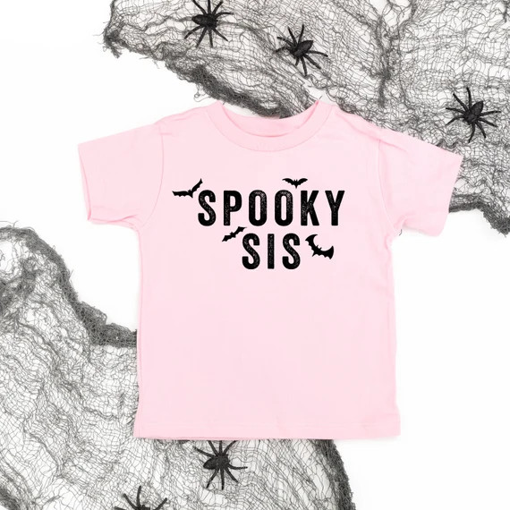 Spooky Sis  Toddler Halloween Shirts  Kids Halloween Shirt  - Etsy | Etsy (US)