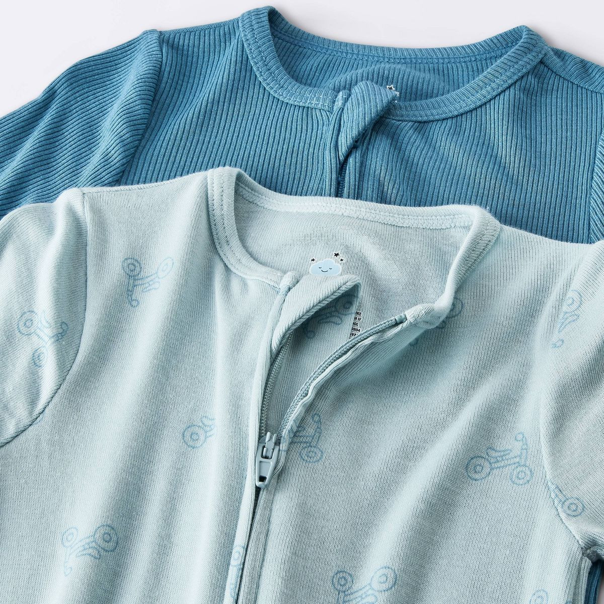 Baby Boys' 2pk Tricycles So Very Soft Modal blend Sleep and Play - Cloud Island™ Blue Newborn | Target