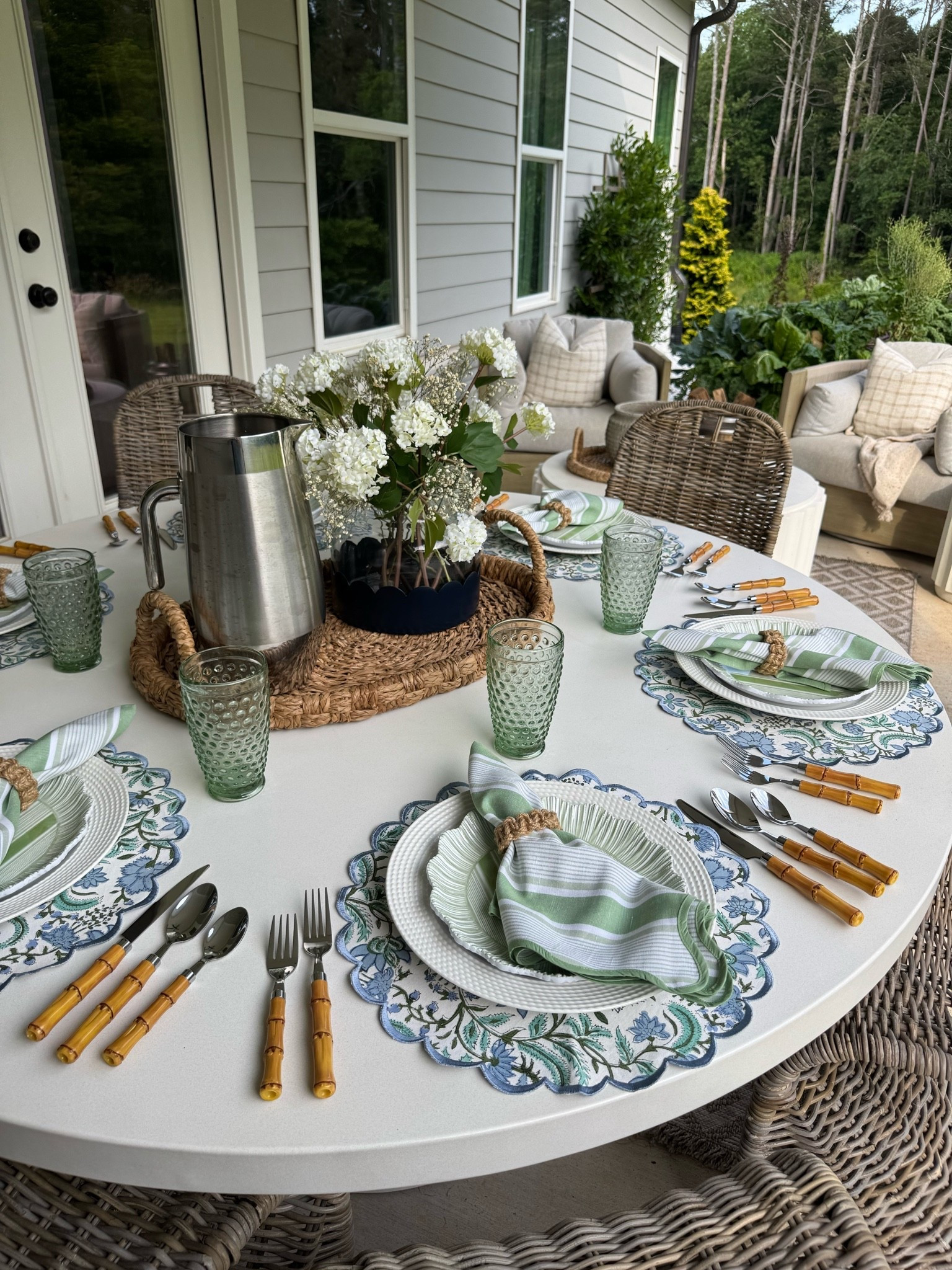Outdoor furniture, outdoor dining table, tablescape, table setting @Wayfair

#LTKHome #LTKSaleAlert #LTKSeasonal
