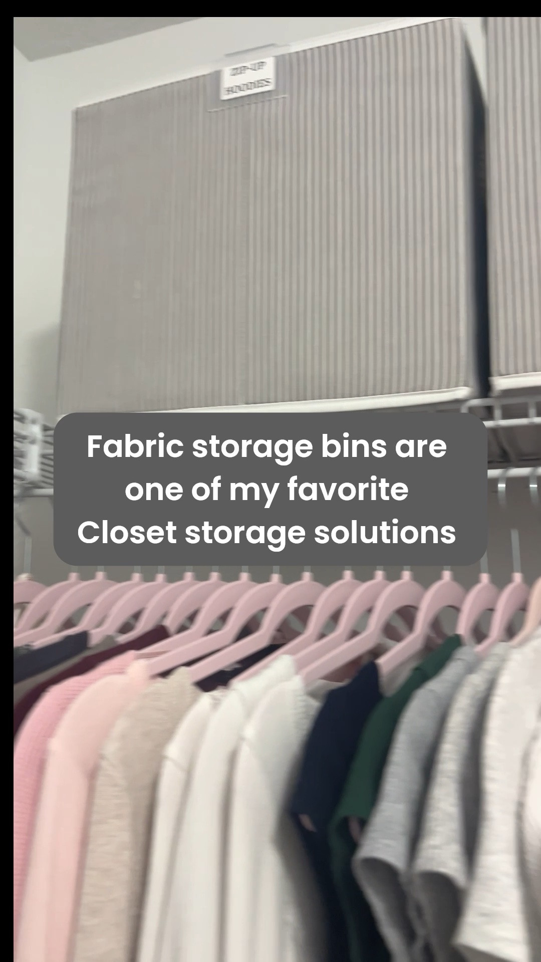 Fabric storage bins are one of my favorite closet organization tools. They’re lightweight, affordable, available in tons of colors and sizes, and gentle on delicate fabrics. Most fold flat when not in use, which also makes them easy to pack and move. I use them for everything from accessories and keepsakes to seasonal clothing and extra linens.

#LTKHome #LTKKids #LTKSeasonal