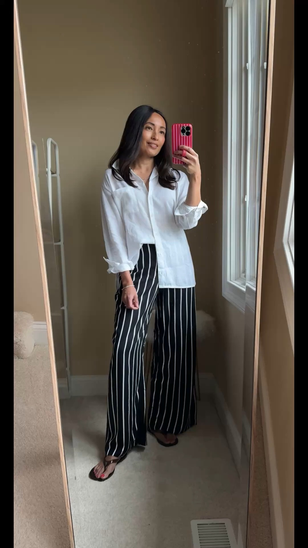 Elevated & Comfy Spring Outfit 
- Linen blend boyfriend shirt and high-waisted pull-on wide leg pants are part of the Spring Sale: 40-50% off of everything (exclusions apply) ends 4/5. 
- Effortless chic look that feels like pajamas.
- Top (I sized up) currently on sale for $22.49; pants (true to size) currently on sale for $20. 
- Jelly thong sandals (true to size) have been restocked; $14.99. 
-Vacation outfit  


#LTKTravel #LTKootd #LTKOver40