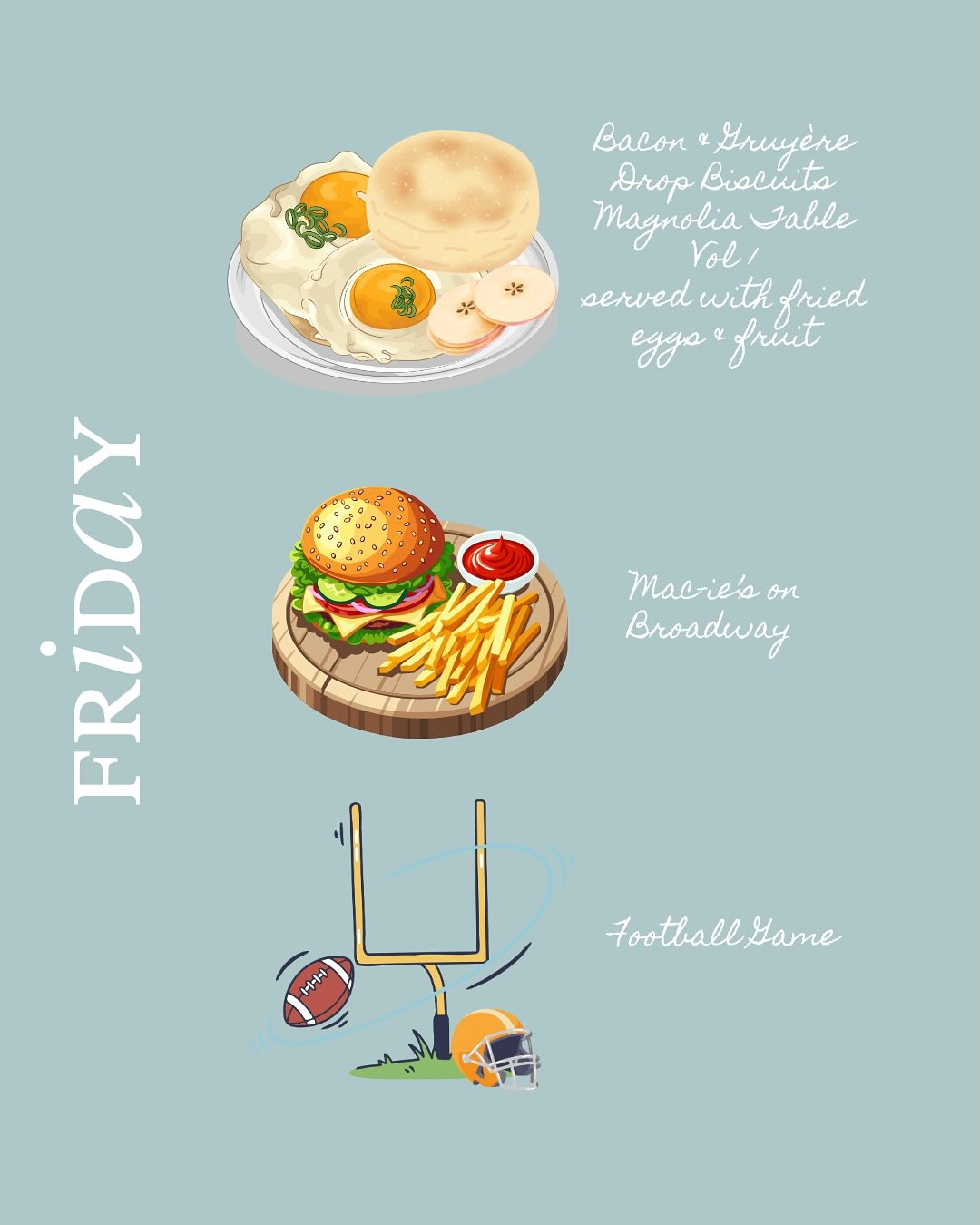 A quiet morning at the table and a football night under the lights — that’s my kind of Friday. 💛 See what’s cooking on the blog.

Press that little ❤️ if this post made you smile, stirred a memory, or left you just a little bit hungry.

What’s on your menu?
Gracefully yours,
🫶🏻 Jeanie Jo

#MealAndGrace #WhatsOnTheMenu #HomeCooking #ComfortFood #FromMyTableToYours #CozyKitchen #FoodAndStory #MadeWithLove #DinnerInspo #SimpleMeals #HomeCooksOfInstagram #EatWithGrace

#LTKHome #LTKSeasonal