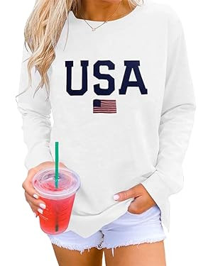 Dressmine Womens Casual Long Sleeve Graphic Tee Shirts Crew Neck Sweatshirts Pullover Tops for Wo... | Amazon (US)