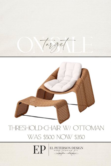 Outdoor Chair with ottoman 

#LTKhome