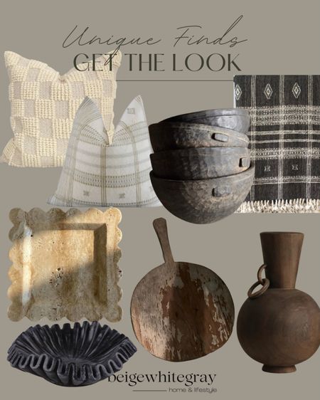 Unique finds from Etsy. From the beautiful vintage textiles to the marble dishes, and scalloped bowl. The beautiful and unique vase is just beautiful. 

#LTKstyletip #LTKhome #LTKSeasonal