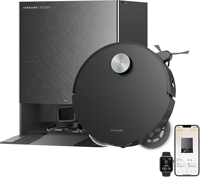 DREAME X60 Ultra Robot Vacuum and Mop, 3.13in Ultra-Thin Design, 3.47in Obstacle Clearing, 35,000... | Amazon (US)