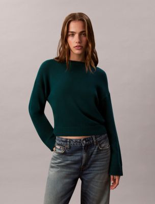 Cotton Relaxed Crewneck Sweater | Calvin Klein | Calvin Klein (US)