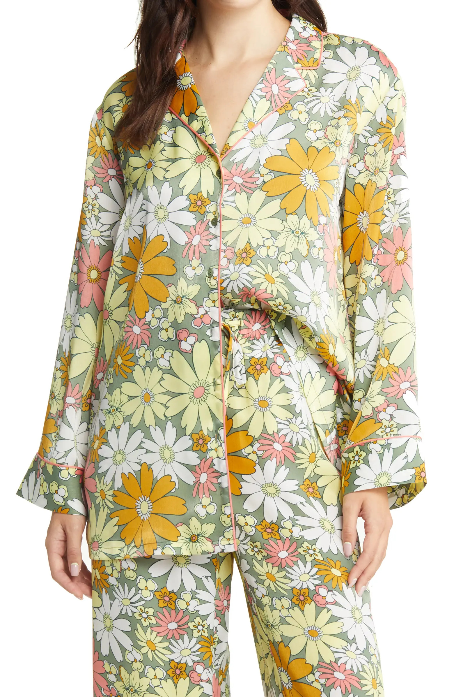 Satin Button-Up Shirt | Nordstrom