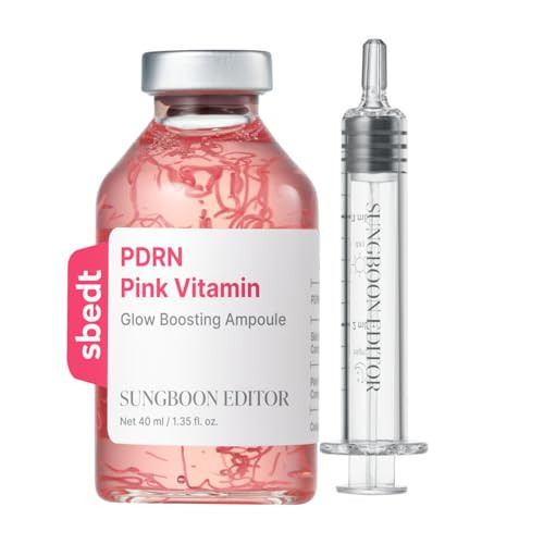 SUNGBOON EDITOR Collagen Peptide Pink PDRN Glow Intensive Ampoule | Copper Peptides&Vitamin B12 Serum for Face with Collagen & Multi Peptides & 10 Hyaluronic Acids | Korean Skincare Serum | 1.35 fl oz | Amazon (US)