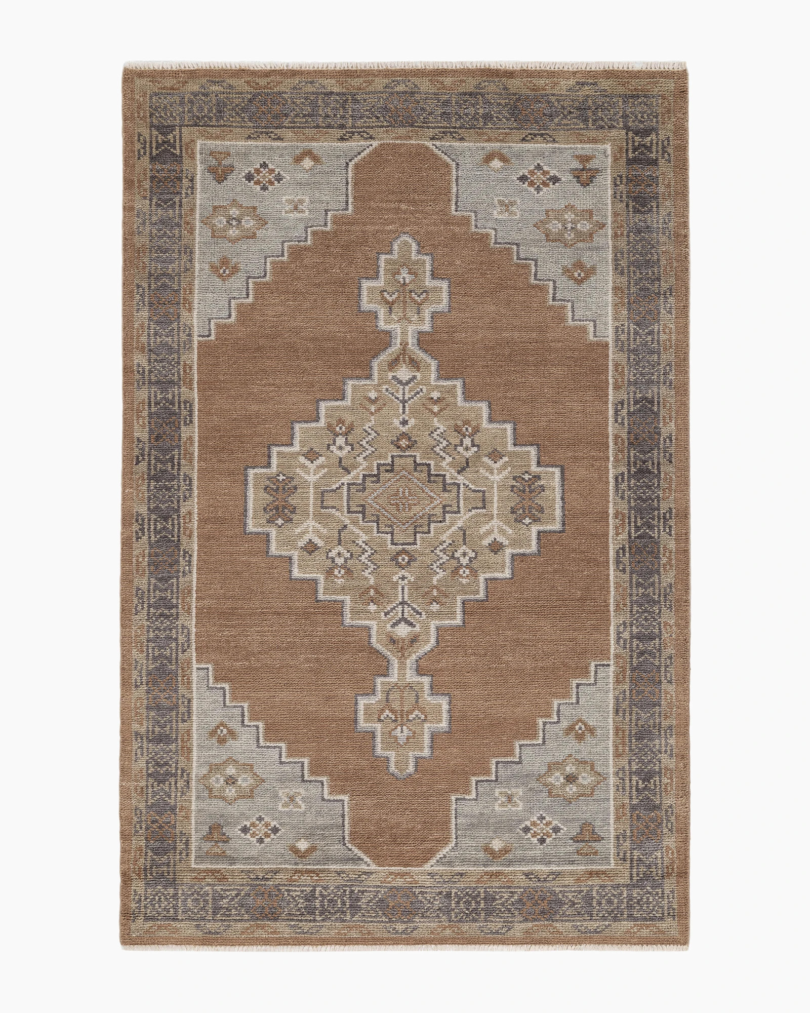 Quince White Label | Chloe Hand-Knotted Wool Rug in Rust, Size 9'9"" x 13'9 | Quince