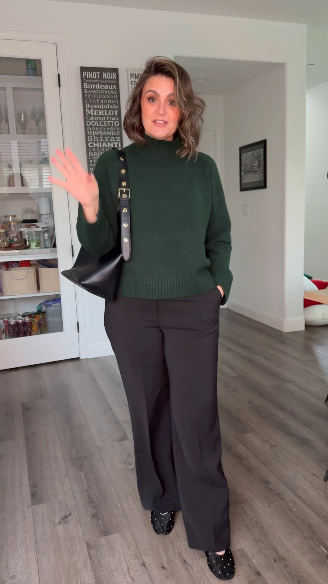 Bloat friendly office wear 🖤
Pajamas, large
Pants, 14 (size up 1)
Sweater, large
Shoes, true size 10

Size 12, midsize, office outfit, what to wear to the office, curvy office style 

#LTKootd #LTKWorkwear #LTKOver40