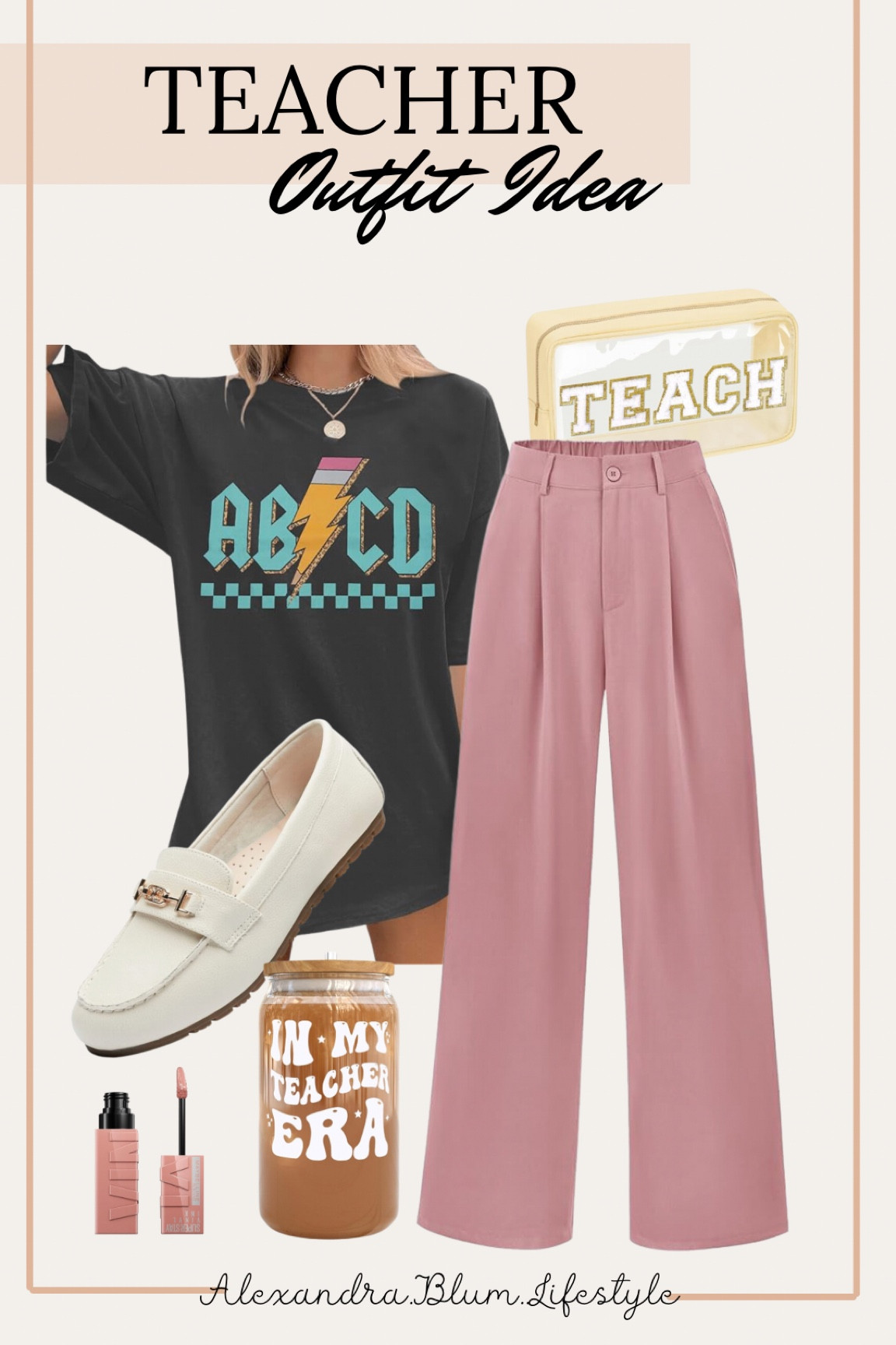 Teacher outfit idea from Amazon!! Cute comfy first day of school outfit for teachers! Elementary teacher outfit idea!

#LTKStyleTip #LTKBacktoSchool #LTKFindsUnder100