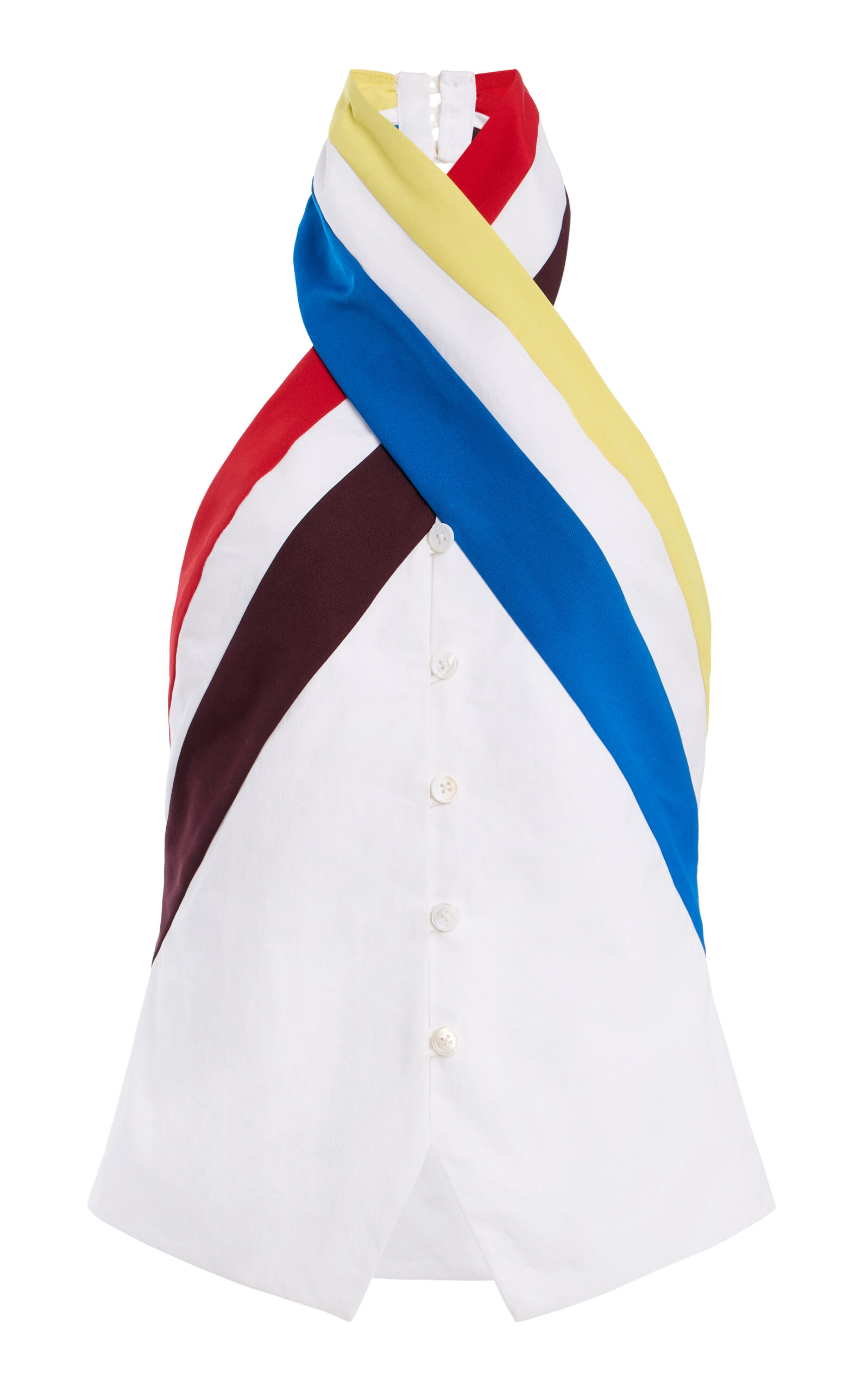 Twisted Halter Vest Cotton Top | Moda Operandi (Global)