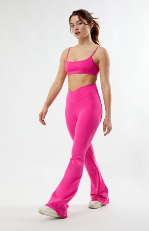 PAC 1980 PAC WHISPER Active Crossover Flare Yoga Pants | PacSun