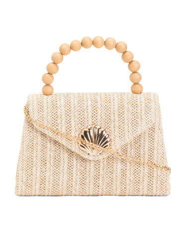 Shell Top Handle Satchel | TJ Maxx