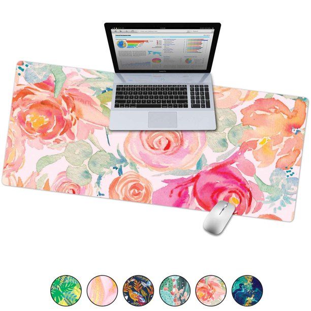 French Koko Large Desk Mouse Pad Desktop Mat, Home Office School Cute Decor Extended Laptop Big W... | Walmart (US)