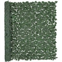 VEVOR Ivy Privacy Fence, 59 x 98 in Artificial Green Wall Screen, Greenery Ivy Fence with Strengthened Joint, Faux Hedges Vine Leaf Decoration for Outdoor Garden, Yard, Balcony, Patio Decor | Vevor US