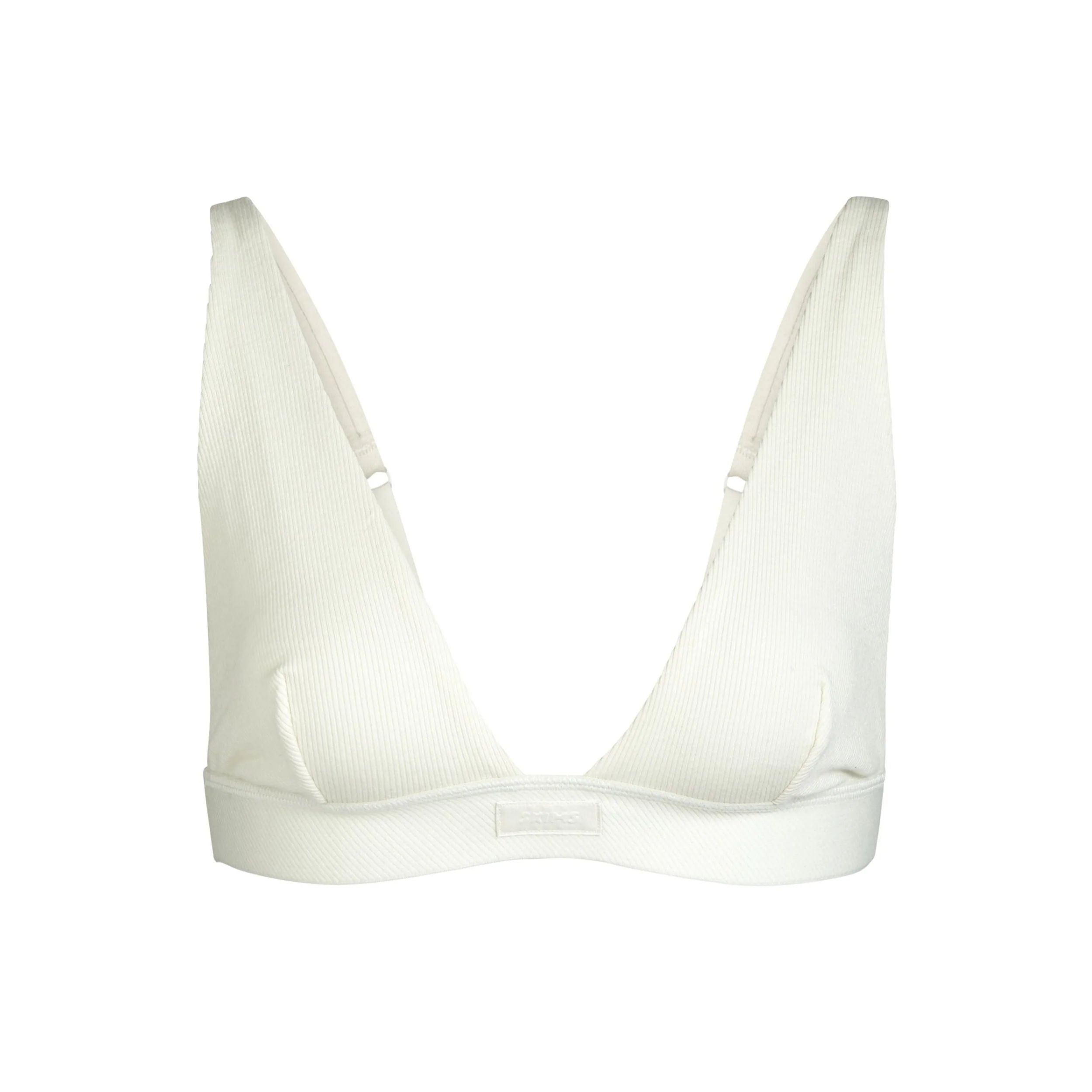 COTTON PLUNGE BRALETTE | SKIMS (US)