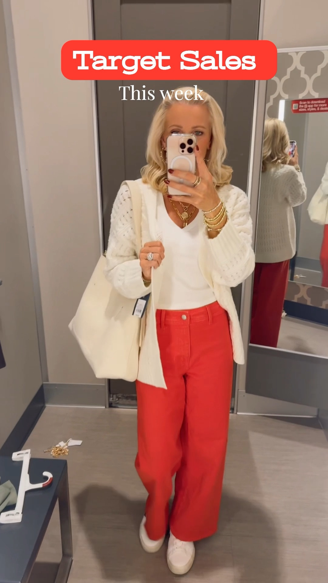 Lovely cream cardigan can be worn with anything. Pair with colorful high rise ankle jeans. Oversized slouchy handbag for every day look. Layered look/casual/comfy/every day attire/sale items/target finds

#LTKSaleAlert