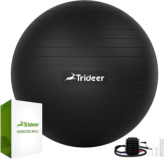 Trideer Exercise Ball (45-85cm) Extra Thick Yoga Ball Chair, Heavy Duty Stability Ball Supports 2... | Amazon (US)