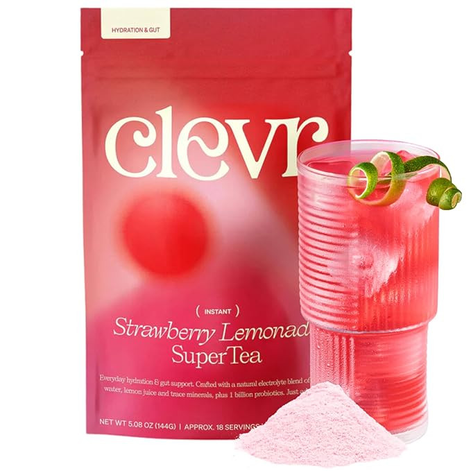 Clevr Strawberry Lemonade GLP-1 Friendly Electrolytes Hydration Drink Mix – No Added Sugar – ... | Amazon (US)